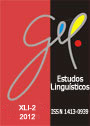 Estudo linguistico - XLI - n. 2 - 2012 